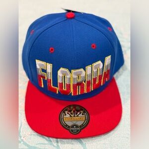 NWT Blue and Red Florida Cap